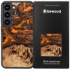 BEWOOD ETUI DREWNIANE DO SAMSUNG GALAXY S23 UNIKATOWE POMARAŃCZOWE I CZARNE