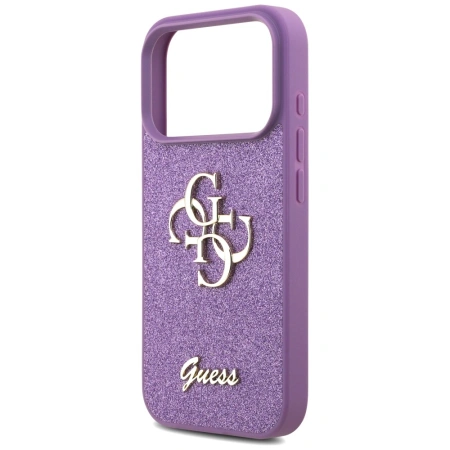 GUESS ETUI FIXED GLITTER BIG 4G DO IPHONE 17 PRO POKROWIEC WYSOKIEJ