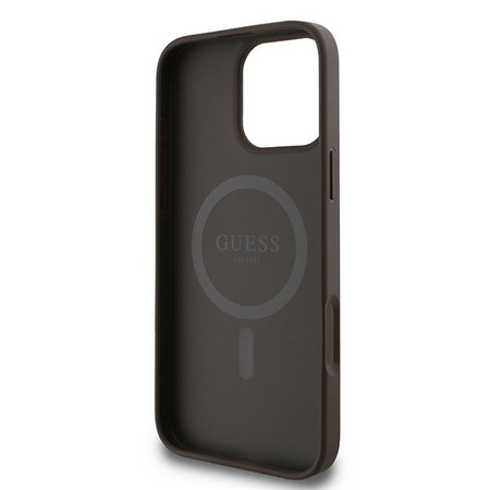 GUESS ETUI HARDCASE 4G RING CLASSIC LOGO DO MAGSAFE DO IPHONE 16 PRO 6.3