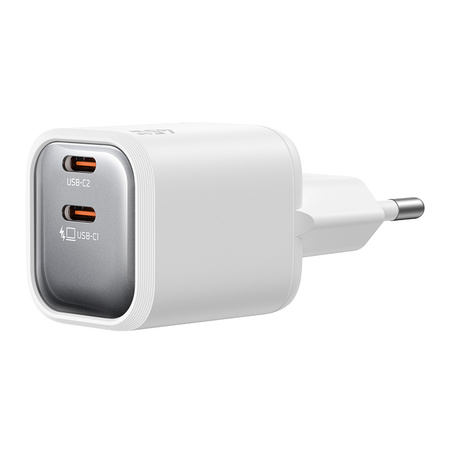 MCDODO SZYBKA ŁADOWARKA SIECIOWA DO TELEFONU ZASILACZ 2X USB-C PD GAN 45W