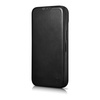 iCarer CE Oil Wax Premium Leather Folio Case skórzane etui iPhone 14 Plus z klapką magnetyczne MagSafe czarny (AKI14220707-BK)