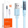 MCDODO KABEL KĄTOWY USB LIGHTNING PŁASKI 36W DO IPHONE 13 14 NIEBIESKI 2M