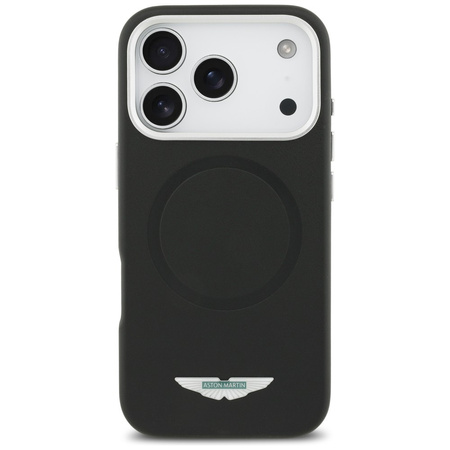 Etui Aston Martin HC FW Logo MagSafe do iPhone 17 Pro czarny