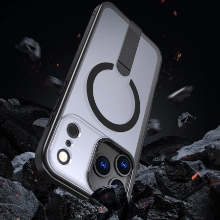 HURTEL ETUI HYBRID ARMOR X DO IPHONE 17 PRO MAX Z PODSTAWKĄ KOMPATYBILNE
