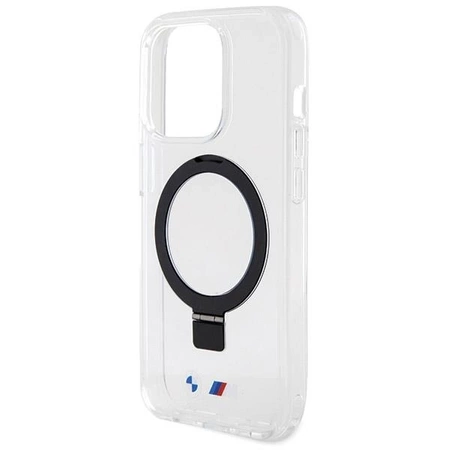 Etui BMW Ring Stand M Collection MagSafe na iPhone 15 Pro Max - przezroczyste