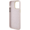 Etui Guess Silicone Logo Strass 4G do iPhone 15 Pro Max - różowe