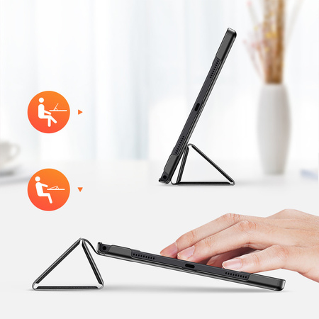 DUX DUCIS Domo składany pokrowiec etui na tablet z funkcją Smart Sleep podstawka Samsung Galaxy Tab A8 10,5'' 2021 czarny