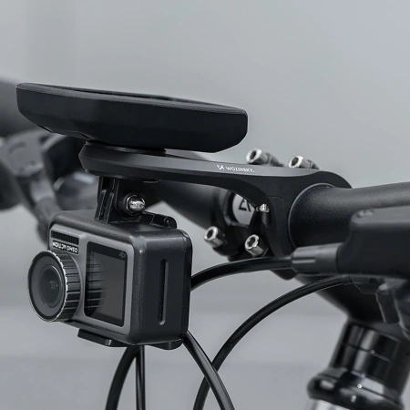 Uchwyt rowerowy Wozinsky WUG-01B na licznik Garmin na kierownicę na kamerkę lampkę - czarny