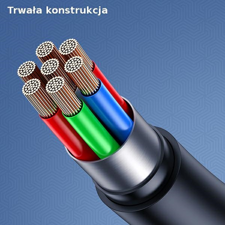 USAMS KABEL DO LIGHTNING 1M DO TELEFONÓW IPHONE 12 13 14 Z SZYBKIM