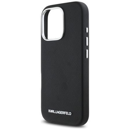 KARL LAGERFELD ETUI SAFFIANO DO IPHONE 16 PRO MAX Z METALOWYM LOGO