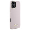 GUESS ETUI SILIKONOWE HARDCASE DO IPHONE 16 PLUS 6.7 Z RAMKĄ LOGO METALOWYM