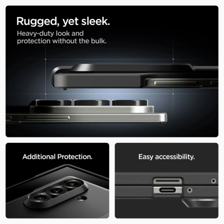 Etui Spigen Tough Armor Pro Mag MagSafe na Samsung Galaxy Z Fold 7 - czarne