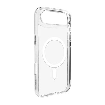 Etui Puro Lite Mag TPU+PC kompatybilne z MagSafe na iPhone 17 Air - przezroczyste z białym pierścieniem