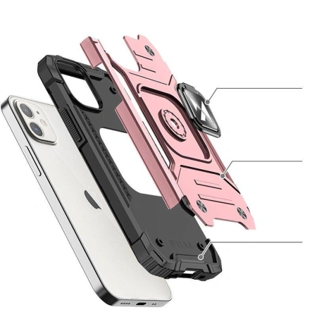 WOZINSKY RING ARMOR ETUI DO IPHONE 14 PLUS ZUCHWYT MAGNETYCZNY PANCERNE