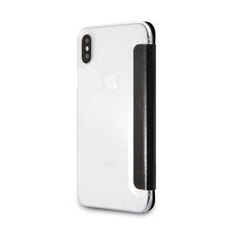 KARL LAGERFELD KLFLBKPXKSB ETUI DO IPHONE X XS Z DESIGNEM SIGNATURE GLITTER
