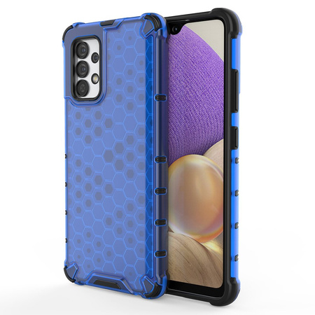 Honeycomb etui pancerny pokrowiec z żelową ramką Samsung Galaxy A13 5G niebieski