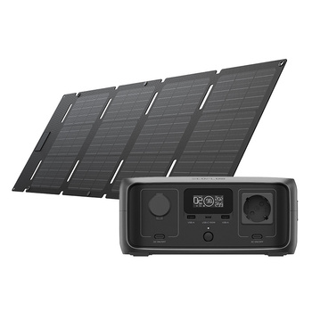 Zestaw: Stacja zasilania EcoFlow RIVER 3 UPS + Panel Fotowoltaiczny 45W