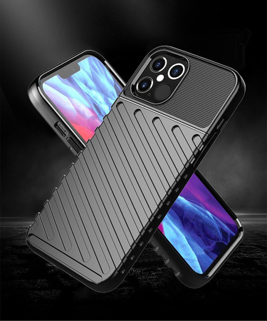 Thunder Case elastyczne pancerne etui pokrowiec Samsung Galaxy A72 4G zielony