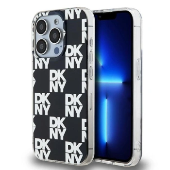 DKNY POKROWIEC HARDCASE DO IPHONE 15 PRO IML CHECKERED MONO STRUKTURA
