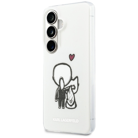 Etui Karl Lagerfeld IML Karl&Choupette   MagSafe do Samsung Galaxy S26 przezroczysty
