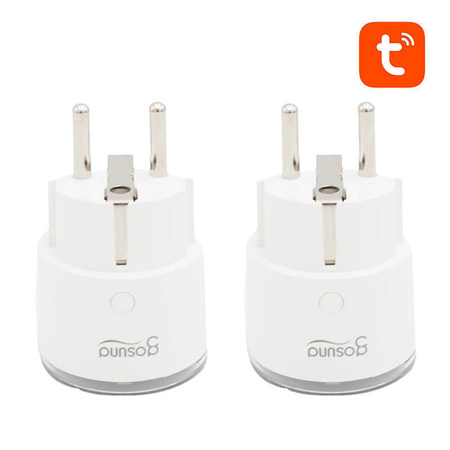 GOSUND INTELIGENTNE GNIAZDKO WIFI DO TUYA 3680W 16A 2-PAK ZDALNE STEROWANIE