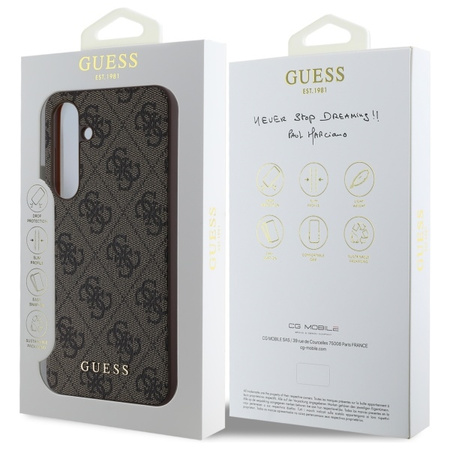 GUESS POKROWIEC DO SAMSUNG GALAXY S24 FE Z HARDCASE I METALOWYM LOGO