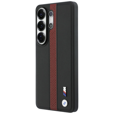 Etui BMW Perforated Stripe Logo MagSafe do Samsung Galaxy S26 Ultra czerwony