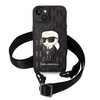 Karl Lagerfeld KLHCP14MSTKMK iPhone 14 Plus 6,7" czarny/black hardcase Monogram Ikonik Patch