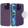 Plecione etui MagSafe Woven Case do iPhone 15 - fioletowe