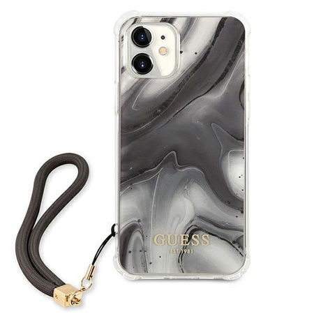 Guess GUHCP12SKSMAGR iPhone 12 mini 5,4" szary/grey hardcase Marble Collection