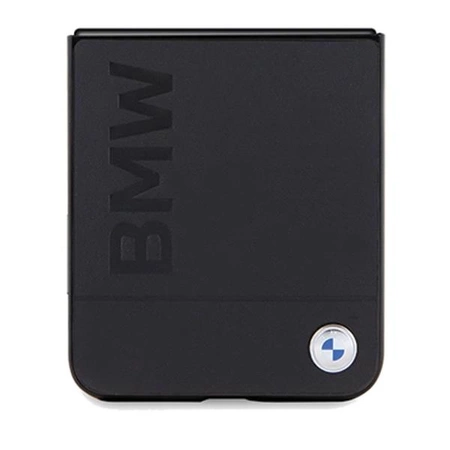 Etui BMW Leather Hot Stamp na Samsung Galaxy Z Flip 5 - czarne