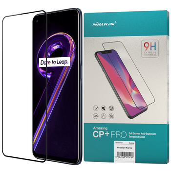 Nillkin CP+PRO ultracienkie szkło hartowane na cały ekran z ramką 0,2 mm 9H Realme 9 Pro czarny