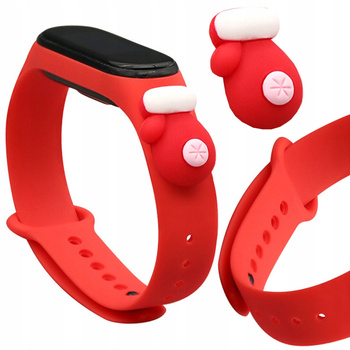 HURTEL STRAP XMAS OPASKA DO XIAOMI MI BAND 6 MI BAND 5 ŚWIĄTECZNY