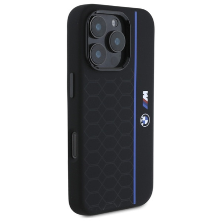 BMW ETUI CASE HARDCASE SILIKONOWE DO IPHONE 16 PRO 6.3 DO MAGSAFE HEXAGON