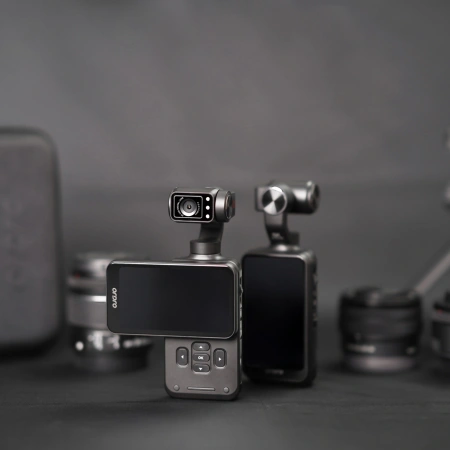 Kamera Ordro Pocket M5 z 3-osiowym gimbalem, 5K, do vlogowania i YouTube - czarna