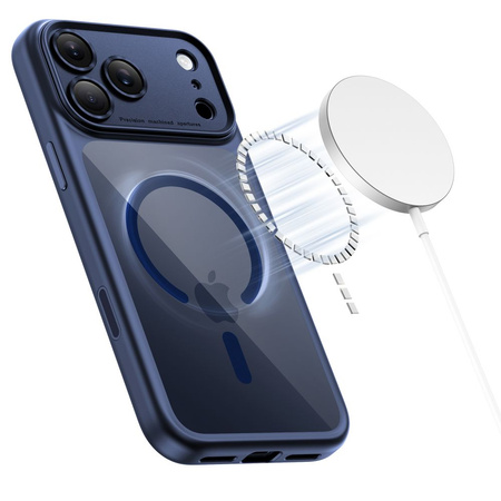 TECH-PROTECT MAGPEAK MAGSAFE CC IPHONE 17 PRO DEEP BLUE/CLEAR