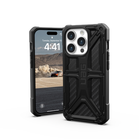 UAG Monarch - obudowa ochronna do iPhone 15 Pro (carbon fiber)