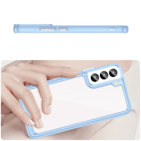 HURTEL ETUI POKROWIEC DO SAMSUNG GALAXY S23+ OUTER SPACE Z ELASTYCZNĄ RAMKĄ