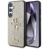 GUESS POKROWIEC FIXED GLITTER 4G METAL LOGO DO SAMSUNG GALAXY S25 TPU ETUI