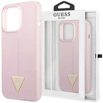Guess GUHCP13XSLTGU iPhone 13 Pro Max 6,7" fioletowy/purple hardcase Silicone Triangle