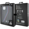 Etui BMW M Edition Carbon Tricolor Lines & Strap na iPhone 15 Plus / 14 Plus - czarne