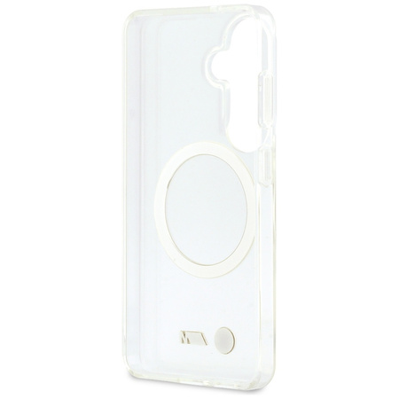 Etui BMW IML Shockproof Metal Logo MagSafe do Samsung Galaxy S26 przezroczysty