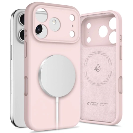 TECH-PROTECT ETUI SILICONE MAGSAFE DO IPHONE 17 PRO OCHRONA I KOMFORT