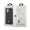 Etui BMW BMHCP12LRSWPK iPhone 12 Pro Max 6,7" czarny/black hardcase Leather Perforate