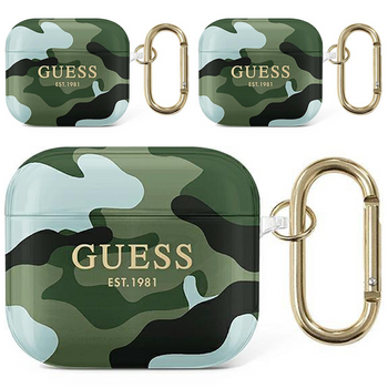 Guess GUA3UCAMA AirPods 3 cover zielony/khaki Camo Collection