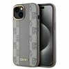 DKNY POKROWIEC HARDCASE DO IPHONE 15 6.1 DO MAGSAFE SKÓRZANY WZÓR CHECKERED