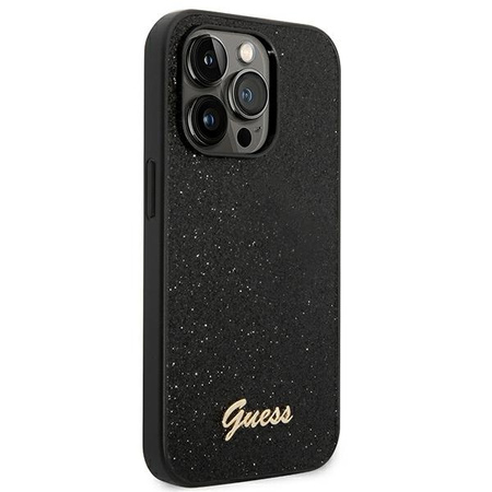 GUESS ETUI HARD CASE DO IPHONE 14 PRO 6,1 GLITTER Z DODATKOWĄ OCHRONĄ