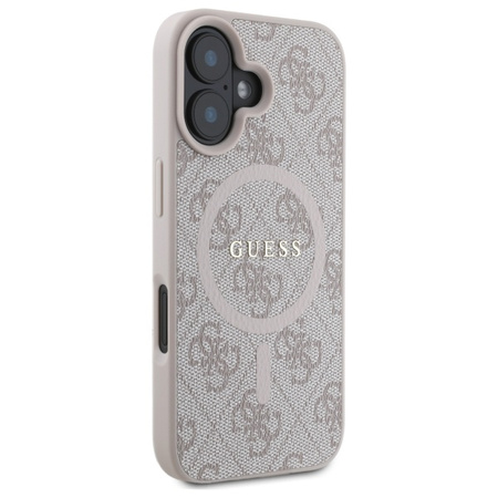 GUESS POKROWIEC DO IPHONE 16 6.1 DO MAGSAFE HARDCASE CLASSIC LOGO RING 4G