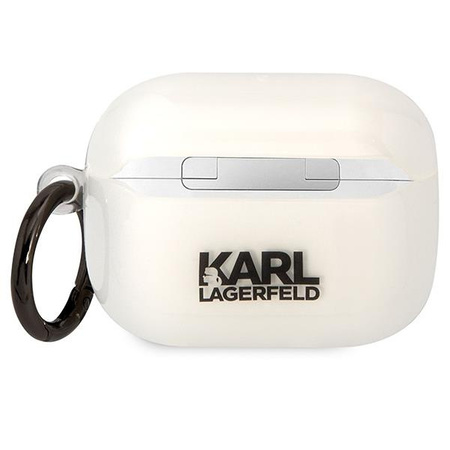 Etui Karl Lagerfeld KLAPHNIKTCT na AirPods Pro - przezroczyste Karl's Head