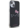 Etui Hello Kitty IML Kitty Face na iPhone 15 - czarne